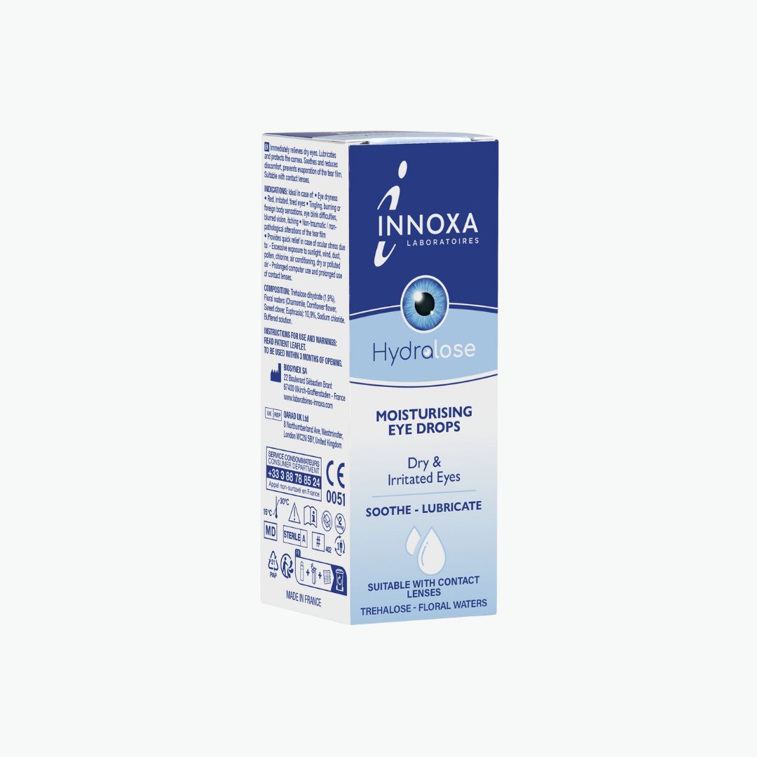 Innoxa Hydralose Eye Drops – Intense Hydration for Dry & Irritated Eyes - Moisturising Eye Drops