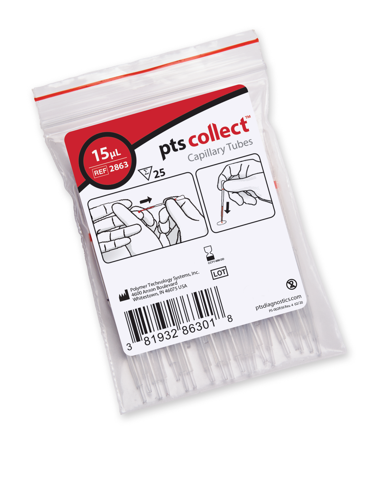 PTS 15μL Capillary Tubes