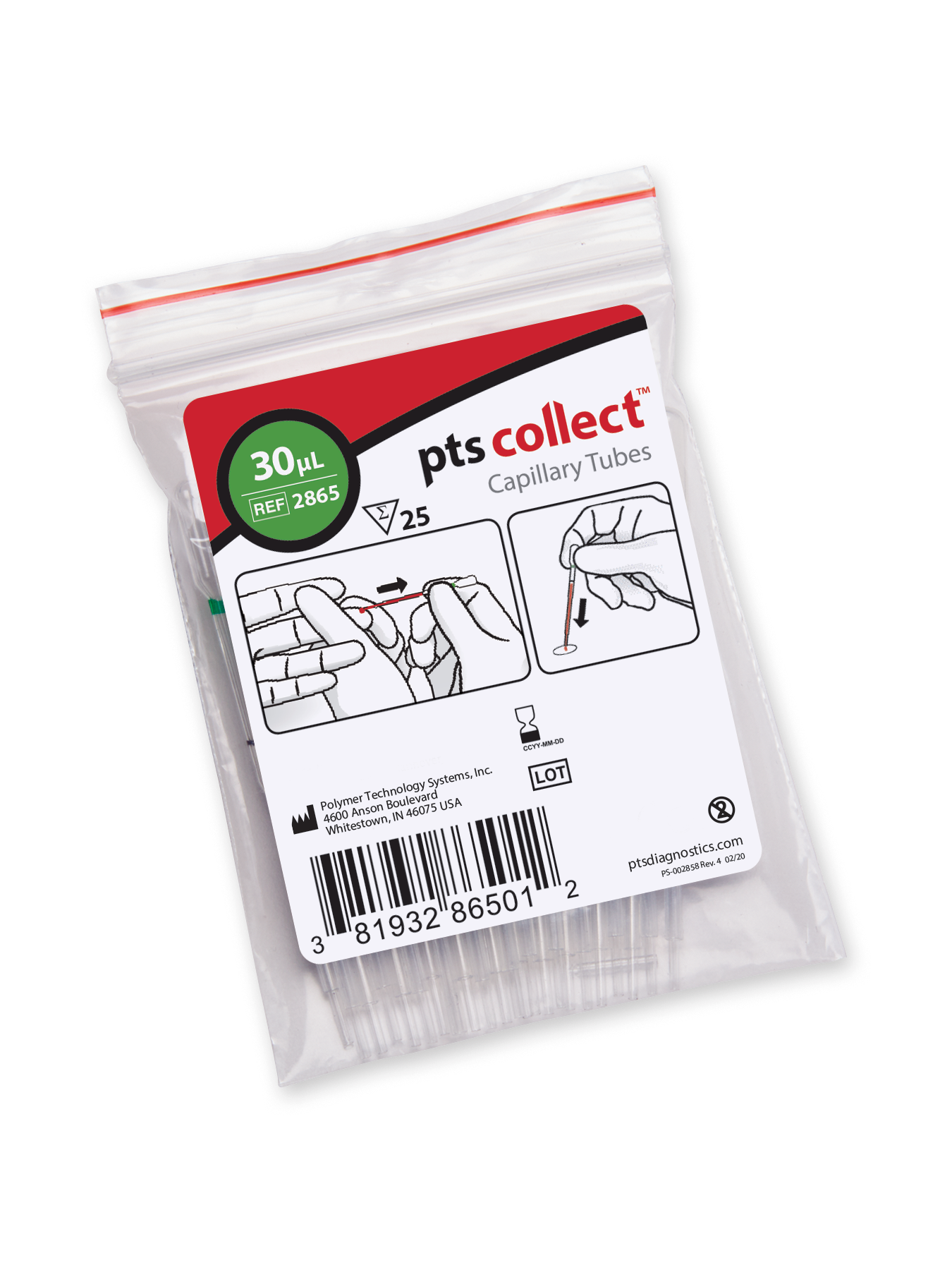 PTS 30μL Capillary Tubes