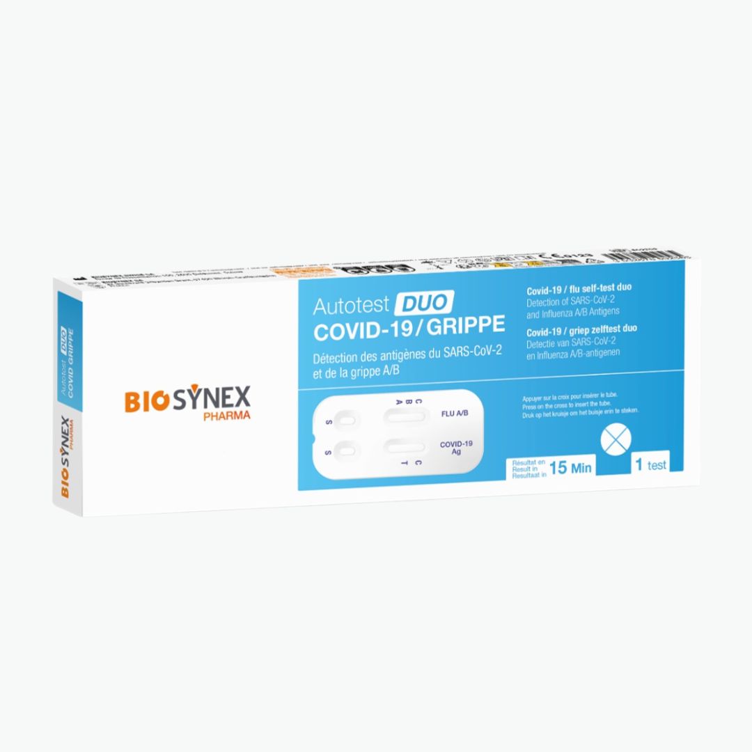 Biosynex COVID-19 & Flu A/B Rapid Antigen Self-Test Kit
